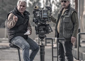 مسعود جعفری جوزانی و امیر کریمی در پشت صحنه بهشت تبهکاران