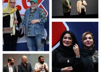 با حضور جمعی از چهره‌های سرشناس هنری و ورزشی/ مراسم نمایش خصوصی «سلام علیکم حاج آقا» در ایوان شمس برگزار شد