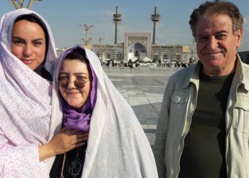 کاظم هژیر آزاد و همسرش زویا امامی