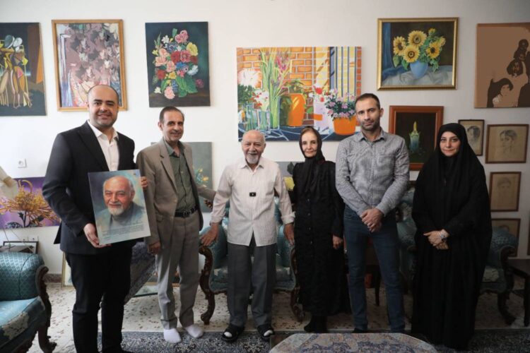 دیدار صمیمانه معاون صدا با امیر نوری گوینده پیشکسوت رادیو